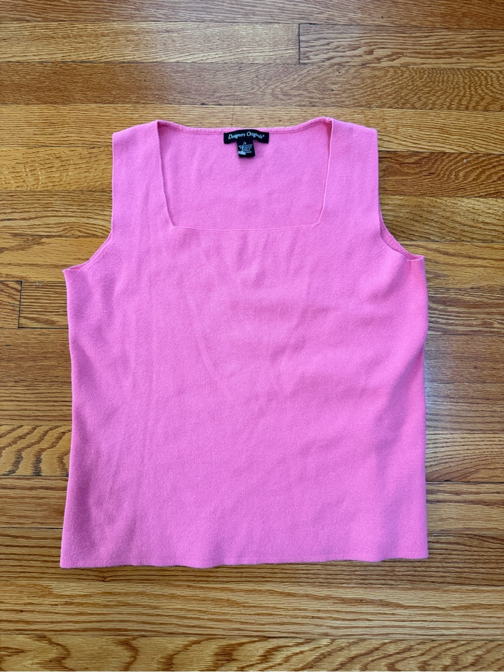 Designers Originals Pink Square Neck Knit Tank